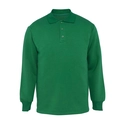 Polo Yaka 3 İplik Sweatshirt Yeşil