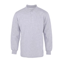 Polo Yaka 2 İplik Sweatshirt Gri