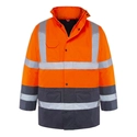 Hi-Vis Parka Neon Turuncu - Lacivert