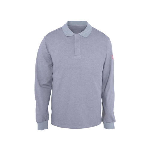 Alev Almaz Polo Yaka Sweatshirt Gri
