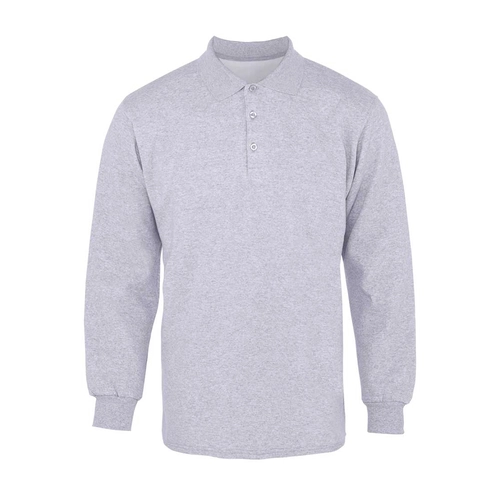 Polo Yaka 2 İplik Sweatshirt Gri