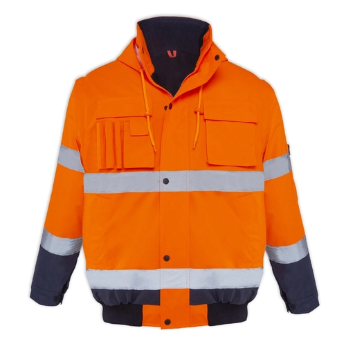 Hi-Vis 2 in 1 Mont Neon Turuncu - Lacivert