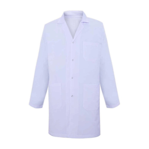 Unisex İş Önlüğü Çıtçıtlı Beyaz