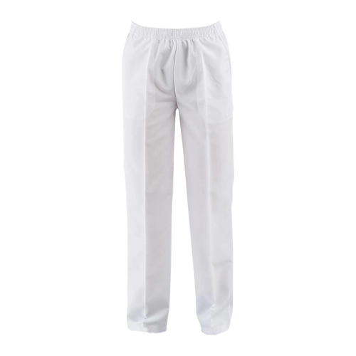 Lastikli Aşçı Pantolon Beyaz